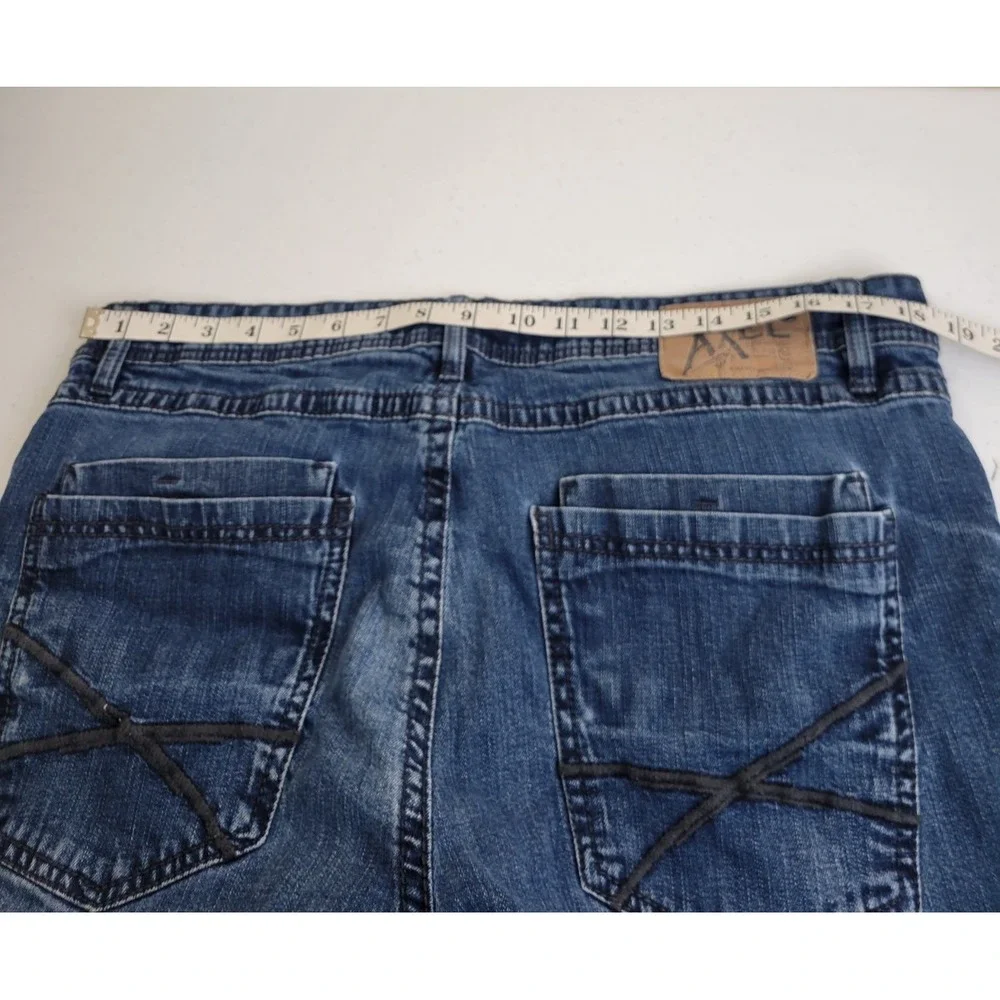 TK Axel Straight Leg Jeans Mens 38x32 Medium Wash Blue Denim Classic Fit